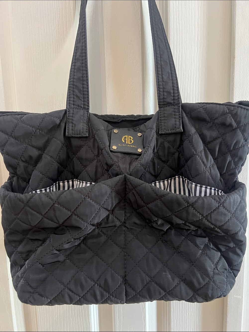 AB by Alexis Bendel Quilted Black Tote